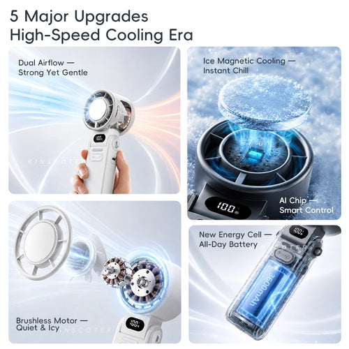 Frostly ChillJet — Ice-Cool Handheld Fan