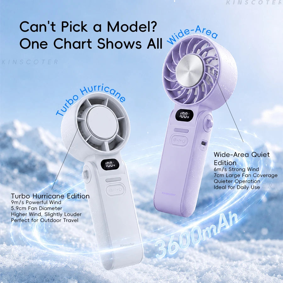 Frostly ChillJet — Ice-Cool Handheld Fan