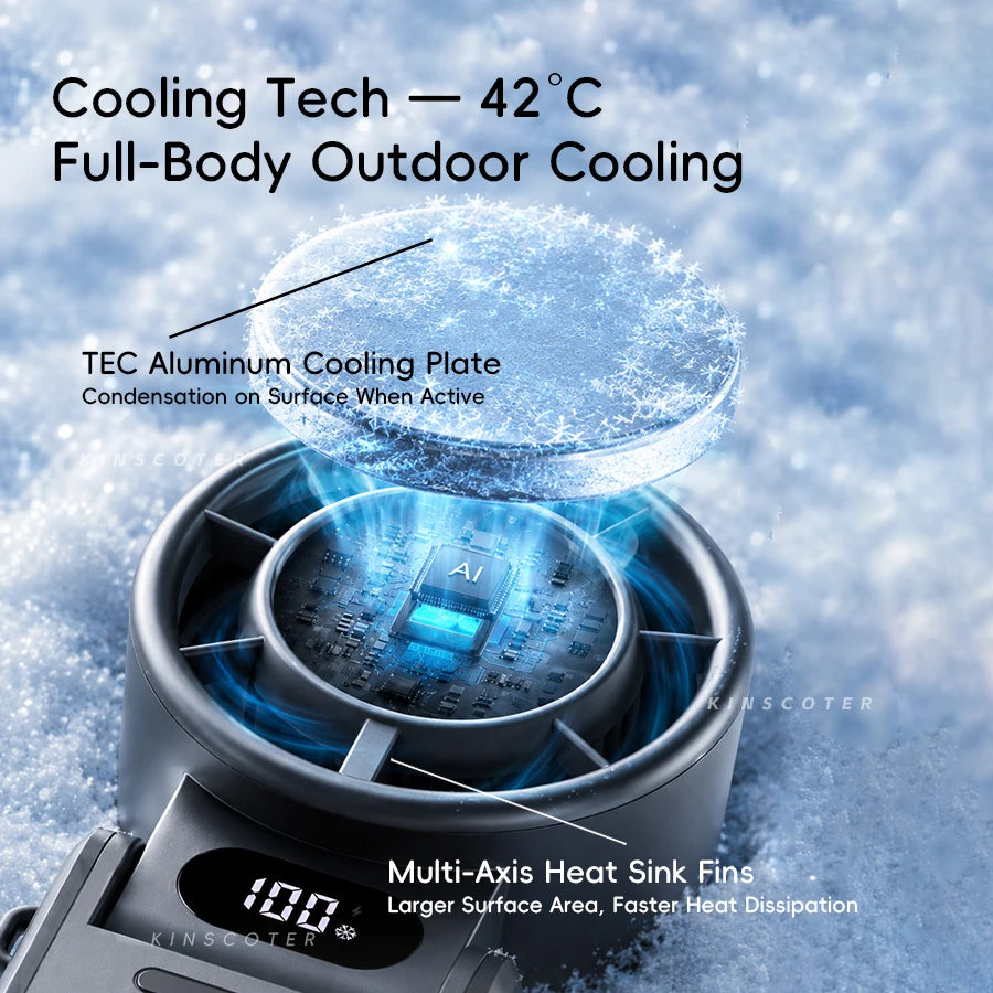 Frostly ChillJet — Ice-Cool Handheld Fan