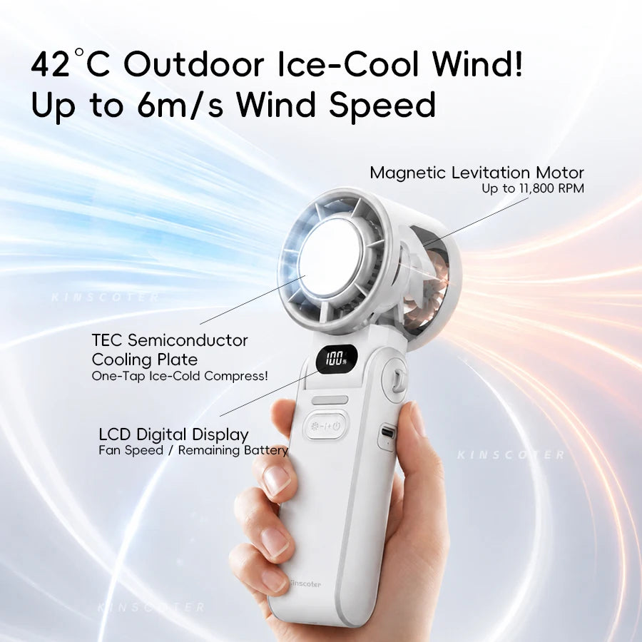 Frostly ChillJet — Ice-Cool Handheld Fan